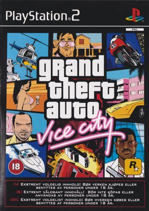Grand Theft Auto: Vice City PAL Front