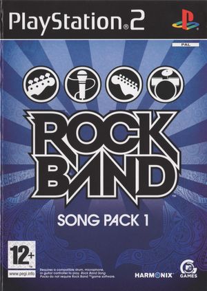 ROCK BAND Song Pack 1 PAL Front